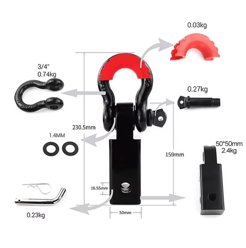 Kit Enganche Tiro Arrastre Universal 2 Pulgadas