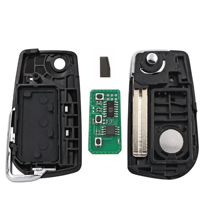 Llave Carcasa Toyota Hilux 3 Botones Con Chip Y Paleta