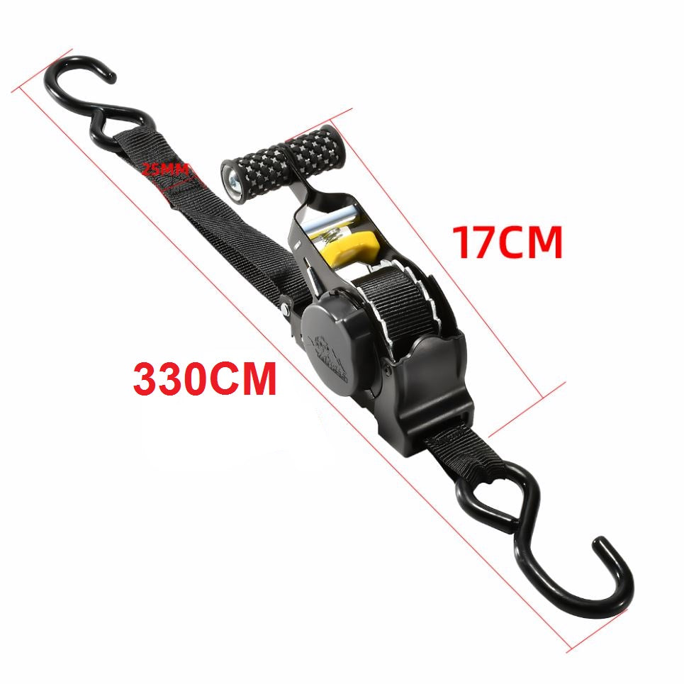 Eslingas Retráctiles Correas Ratchet Amarre 2,5cmx3,3m